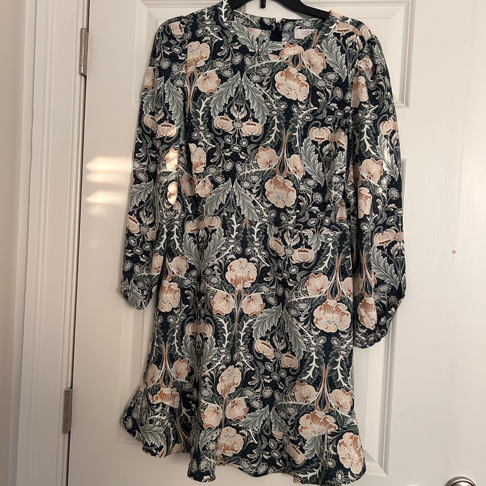 LOFT petite long sleeve dress